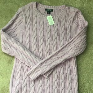 Lands’ End purple sweater